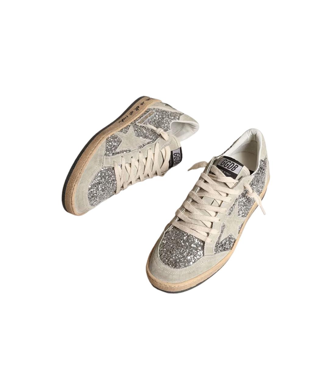 GOLDEN GOOSE DELUXE BRAND Серые замшевые кеды, фото 3