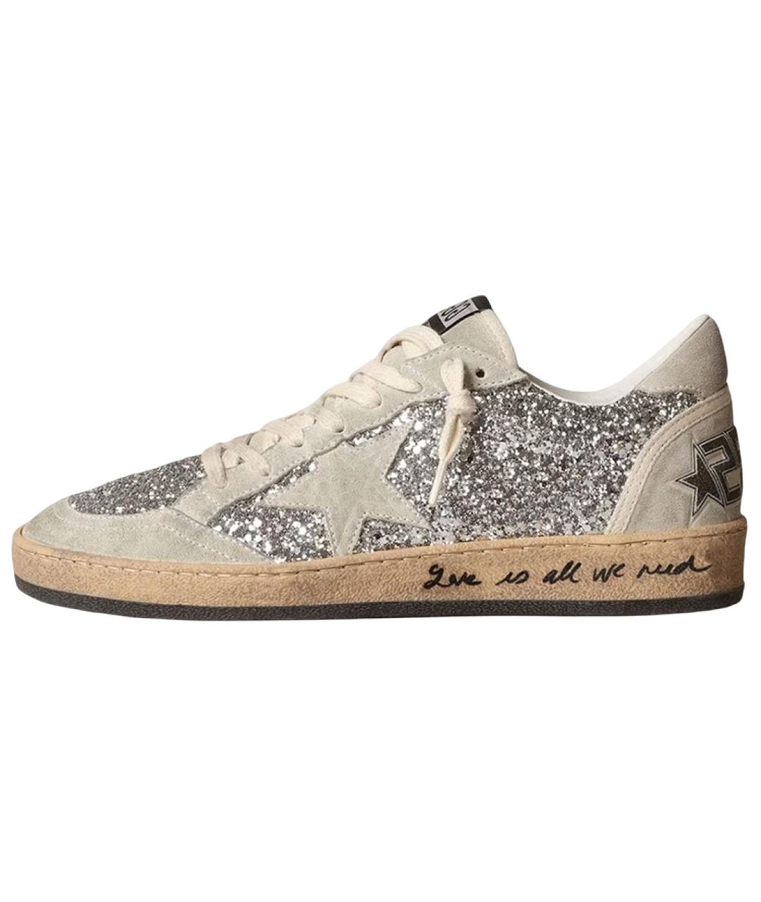 GOLDEN GOOSE DELUXE BRAND Серые замшевые кеды, фото 2