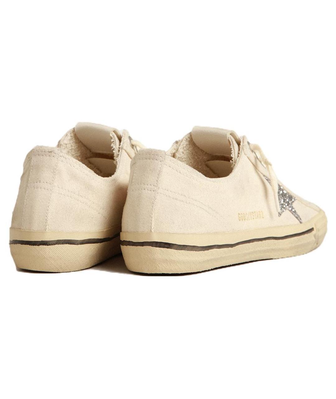 GOLDEN GOOSE DELUXE BRAND Бежевые текстильные кеды, фото 5