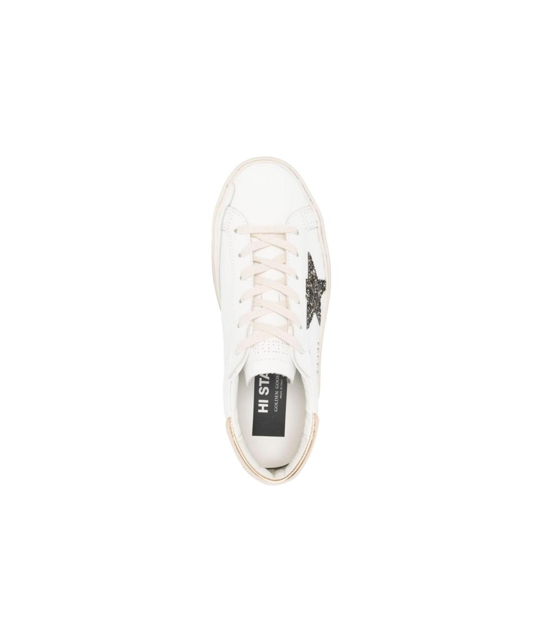 GOLDEN GOOSE DELUXE BRAND Белые кожаные кеды, фото 4
