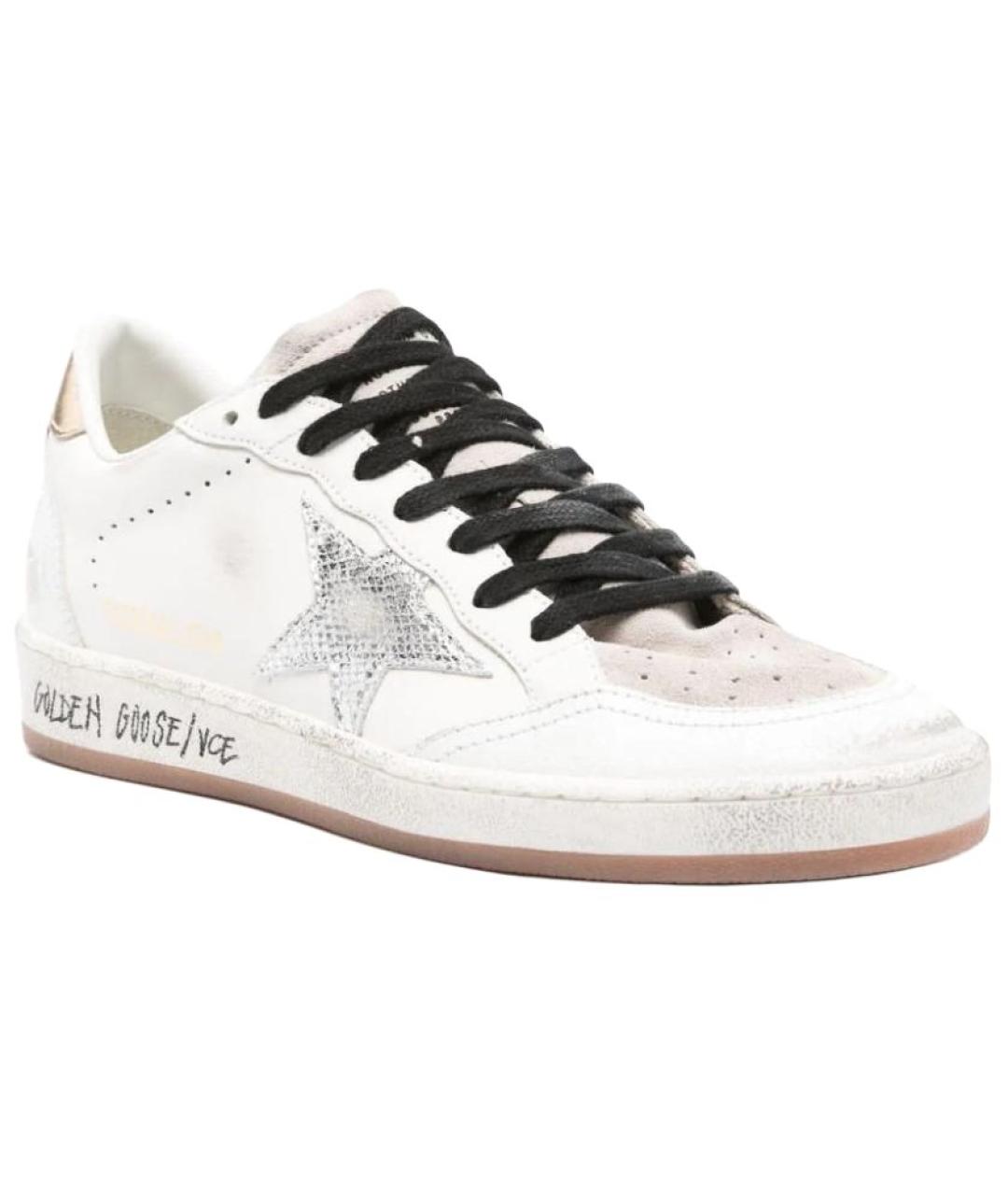 GOLDEN GOOSE DELUXE BRAND Белые кожаные кеды, фото 3