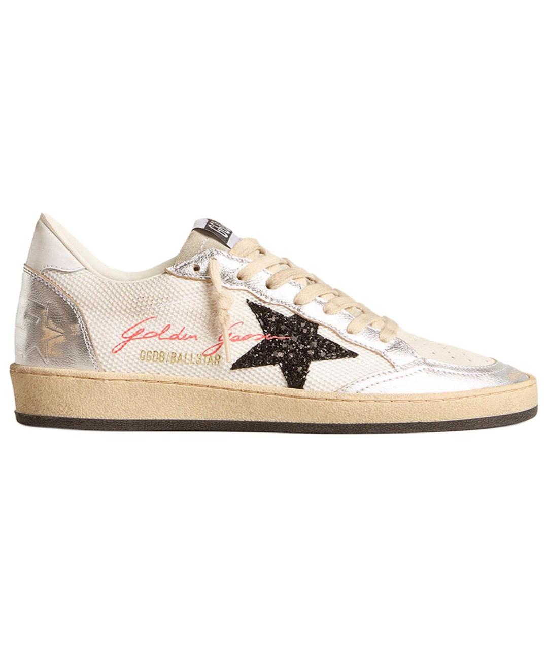 GOLDEN GOOSE DELUXE BRAND Серебряные кеды, фото 1