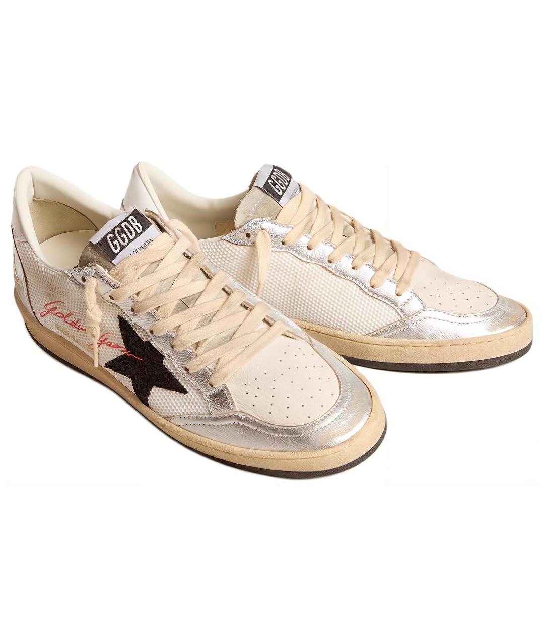 GOLDEN GOOSE DELUXE BRAND Серебряные кеды, фото 3