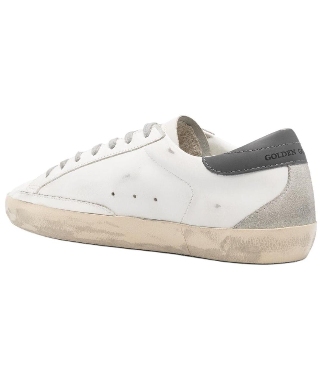 GOLDEN GOOSE DELUXE BRAND Белые кожаные низкие кроссовки / кеды, фото 4