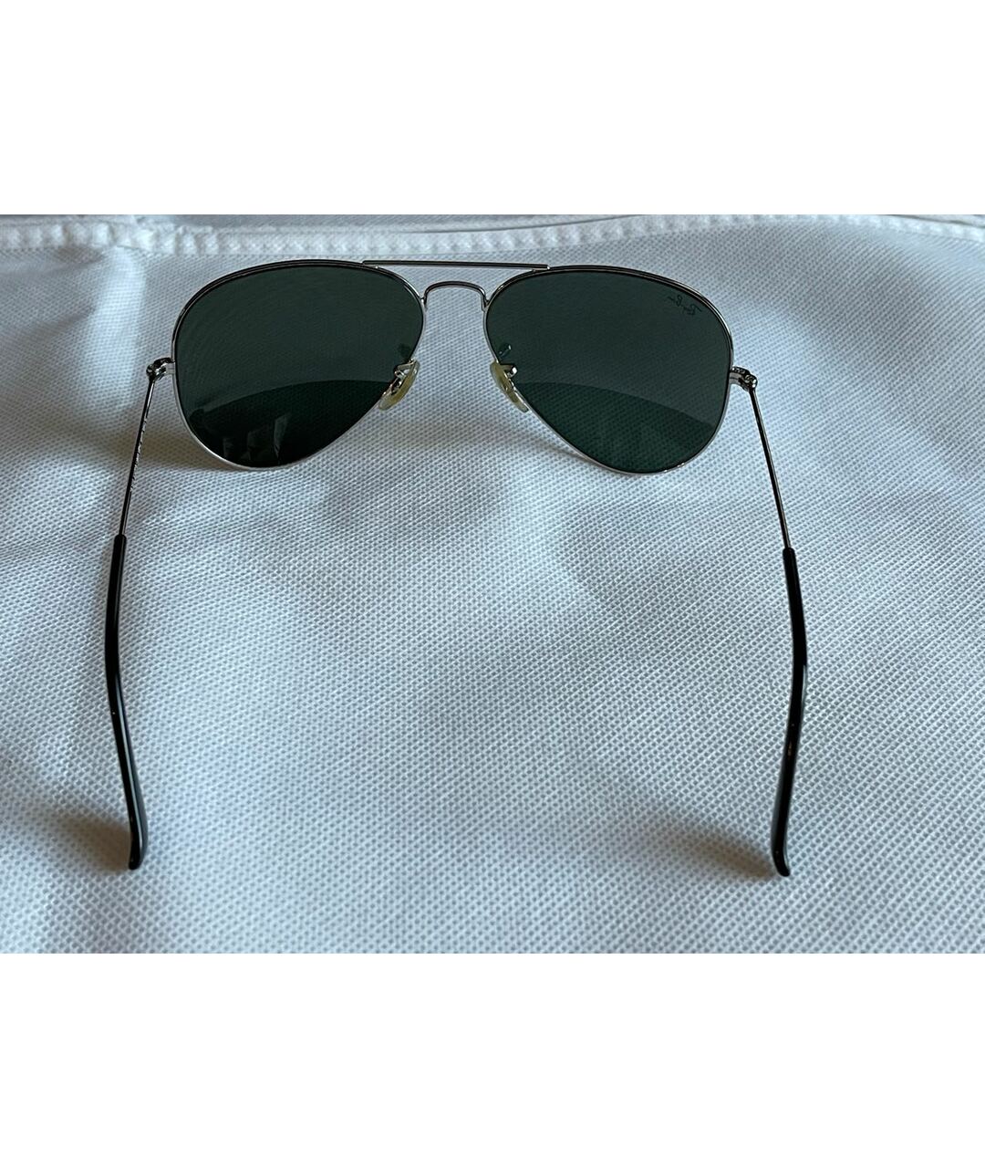 RAY BAN Черные металлические солнцезащитные очки, фото 5
