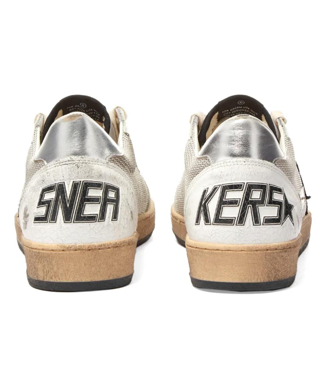 GOLDEN GOOSE DELUXE BRAND Бежевые кожаные низкие кроссовки / кеды, фото 5