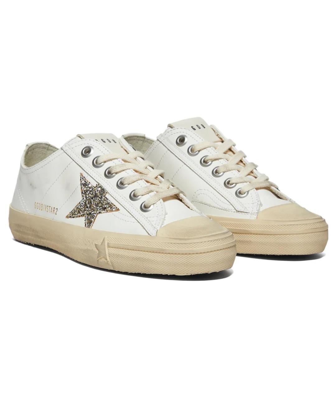 GOLDEN GOOSE DELUXE BRAND Белые кожаные кеды, фото 3