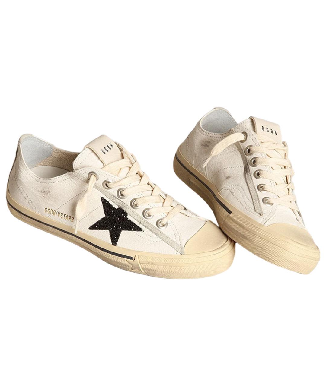 GOLDEN GOOSE DELUXE BRAND Белые кожаные кеды, фото 3