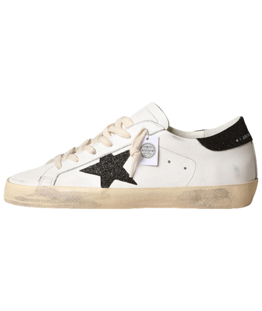 GOLDEN GOOSE DELUXE BRAND Белые кожаные кеды, фото 2