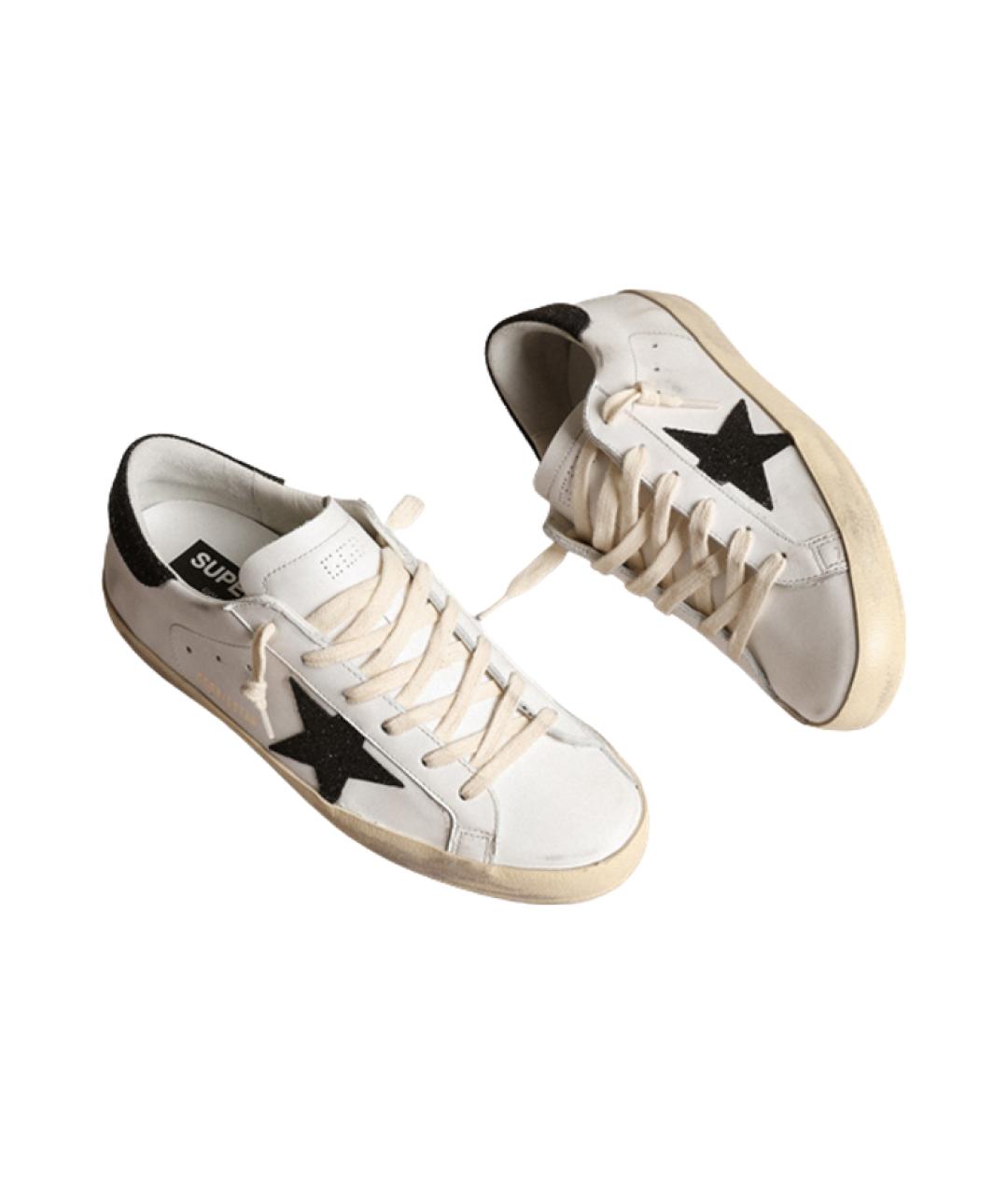 GOLDEN GOOSE DELUXE BRAND Белые кожаные кеды, фото 4