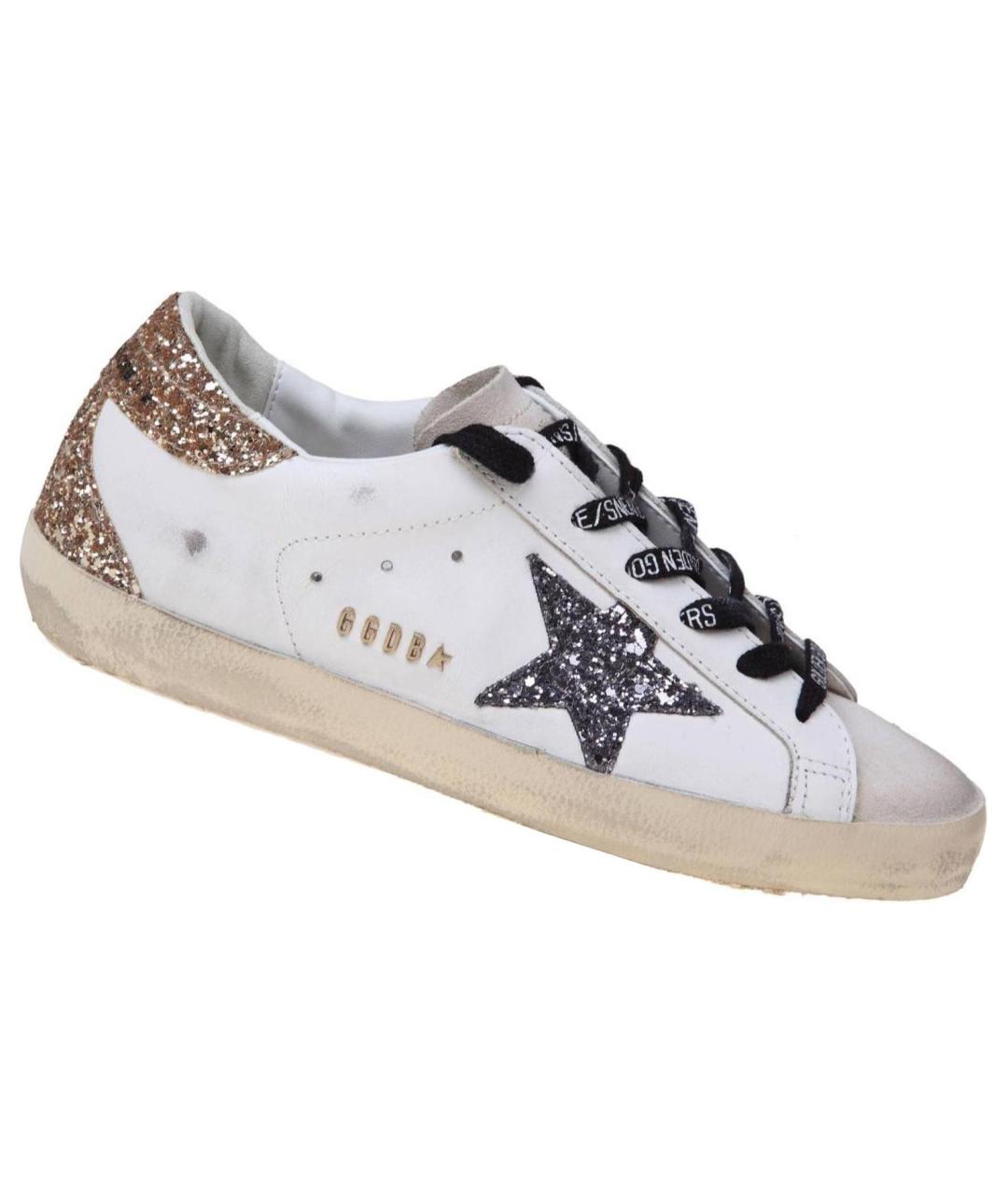 GOLDEN GOOSE DELUXE BRAND Белые кожаные кеды, фото 2