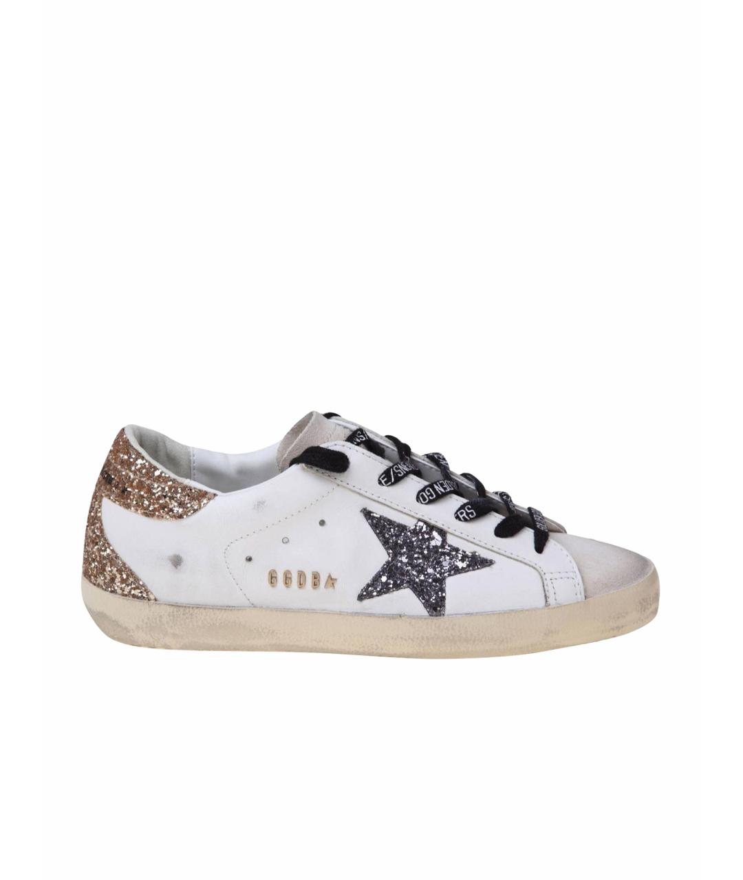 GOLDEN GOOSE DELUXE BRAND Белые кожаные кеды, фото 1