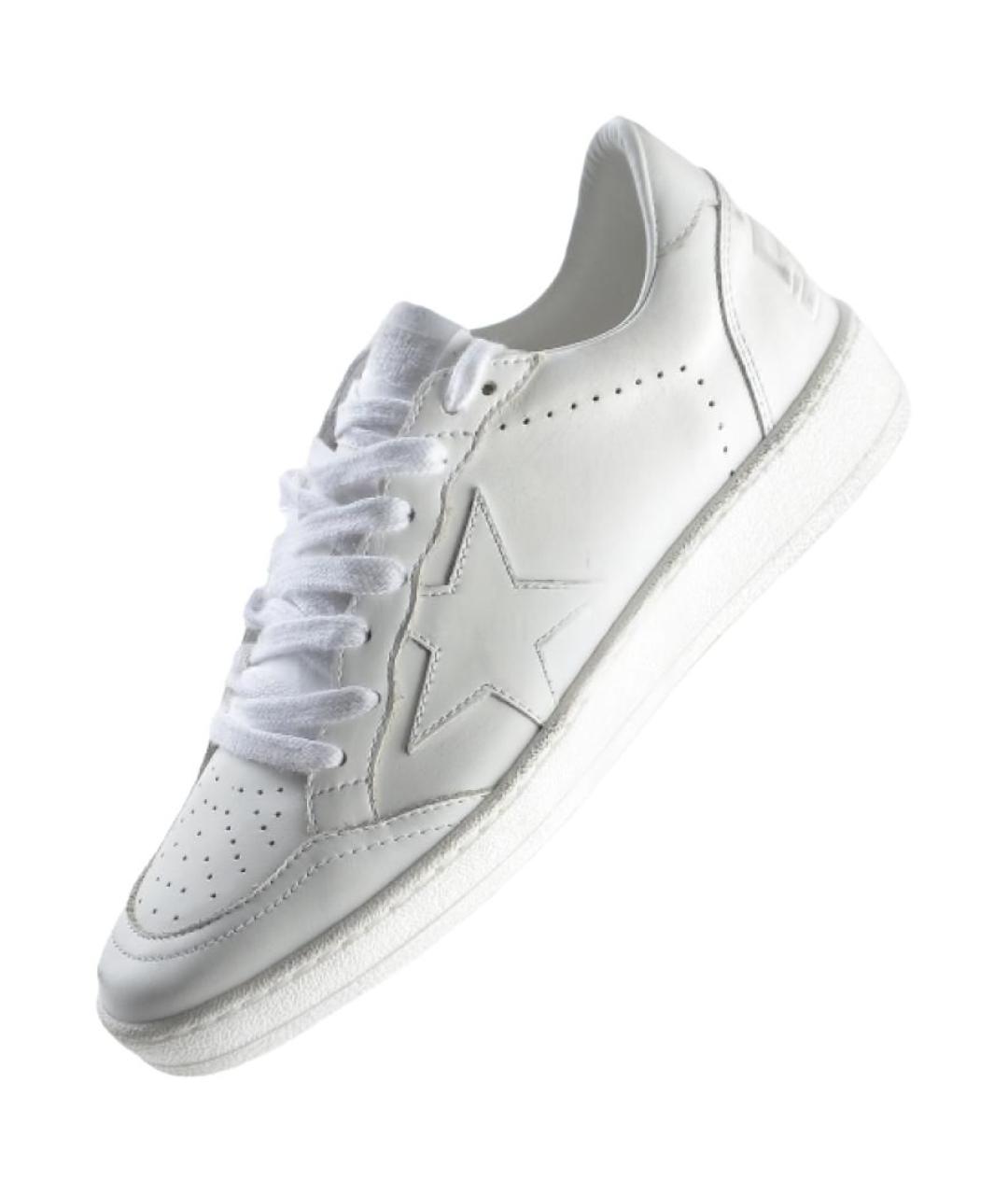 GOLDEN GOOSE DELUXE BRAND Белые кожаные кеды, фото 4