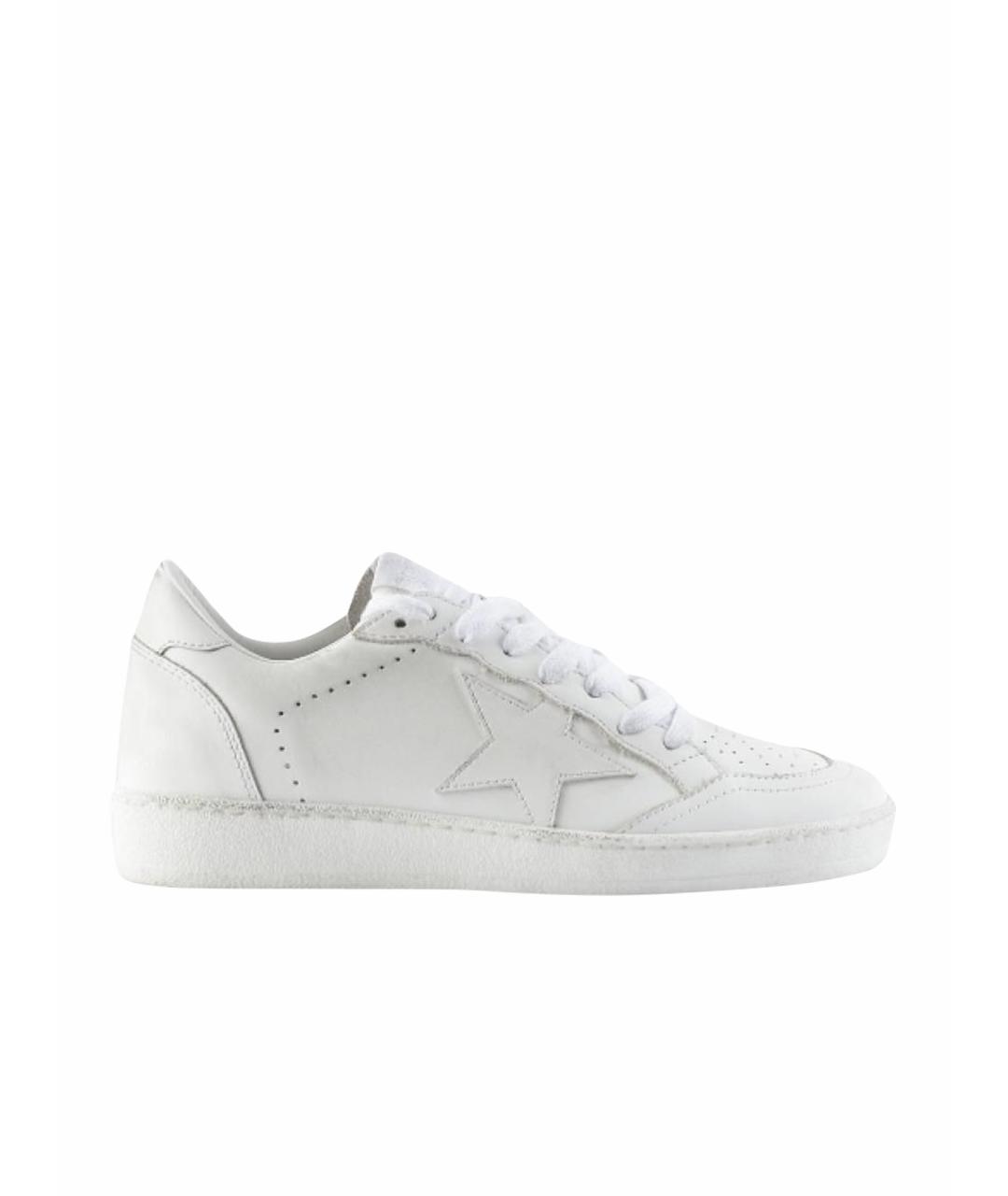 GOLDEN GOOSE DELUXE BRAND Белые кожаные кеды, фото 1