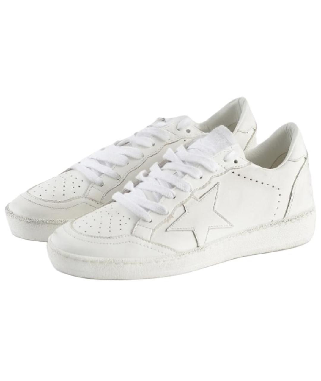 GOLDEN GOOSE DELUXE BRAND Белые кожаные кеды, фото 3