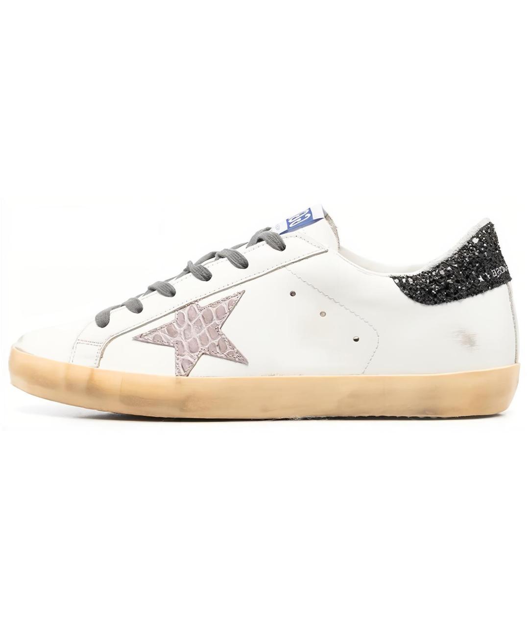 GOLDEN GOOSE DELUXE BRAND Белые кожаные кеды, фото 5