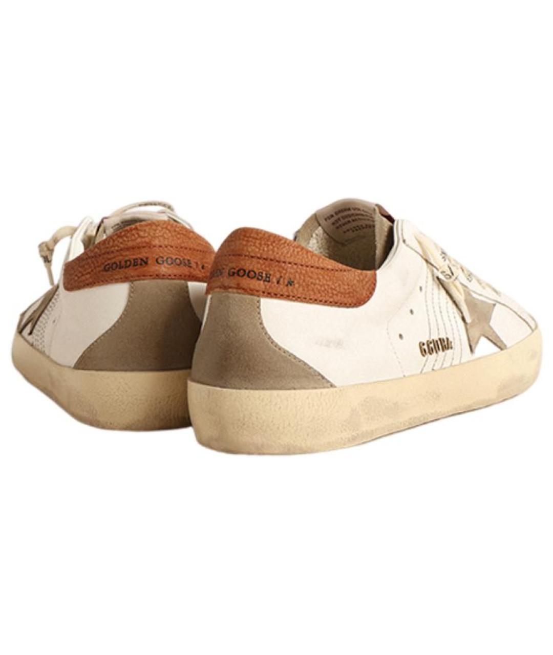 GOLDEN GOOSE DELUXE BRAND Коричневые кожаные кеды, фото 4