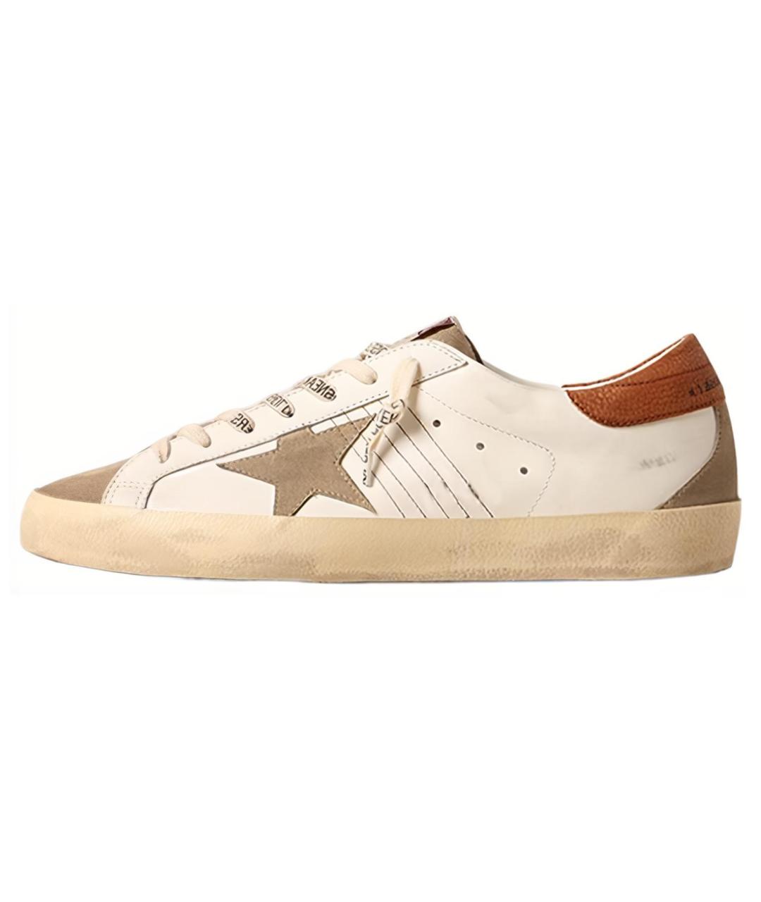 GOLDEN GOOSE DELUXE BRAND Коричневые кожаные кеды, фото 2