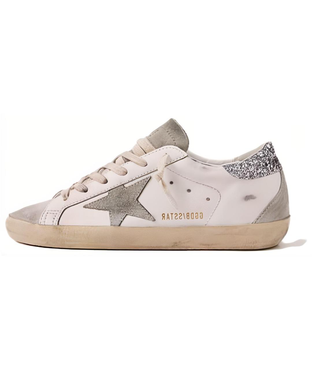 GOLDEN GOOSE DELUXE BRAND Белые кожаные кеды, фото 2