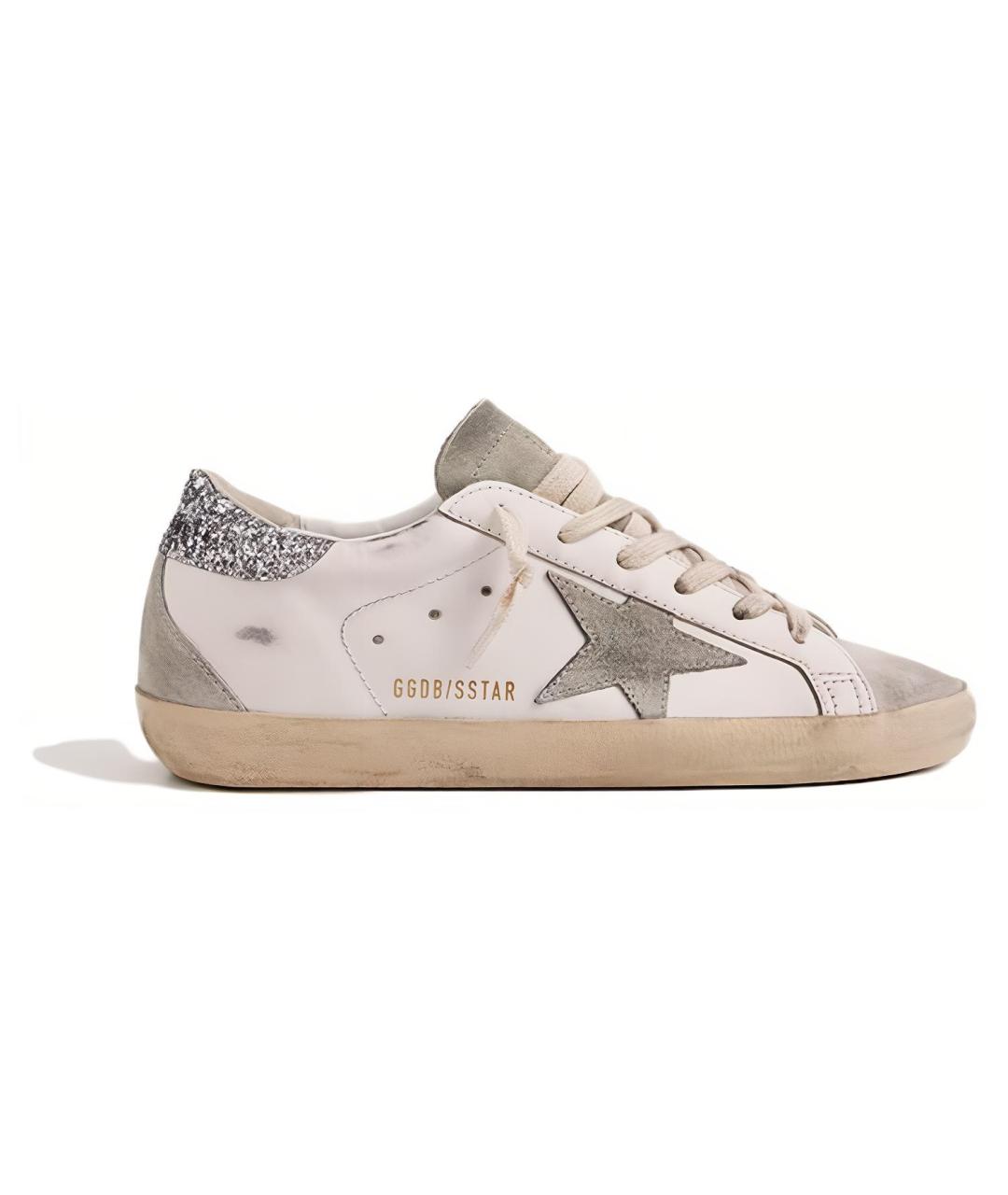 GOLDEN GOOSE DELUXE BRAND Белые кожаные кеды, фото 1