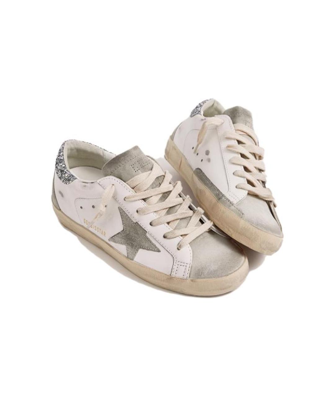 GOLDEN GOOSE DELUXE BRAND Белые кожаные кеды, фото 3