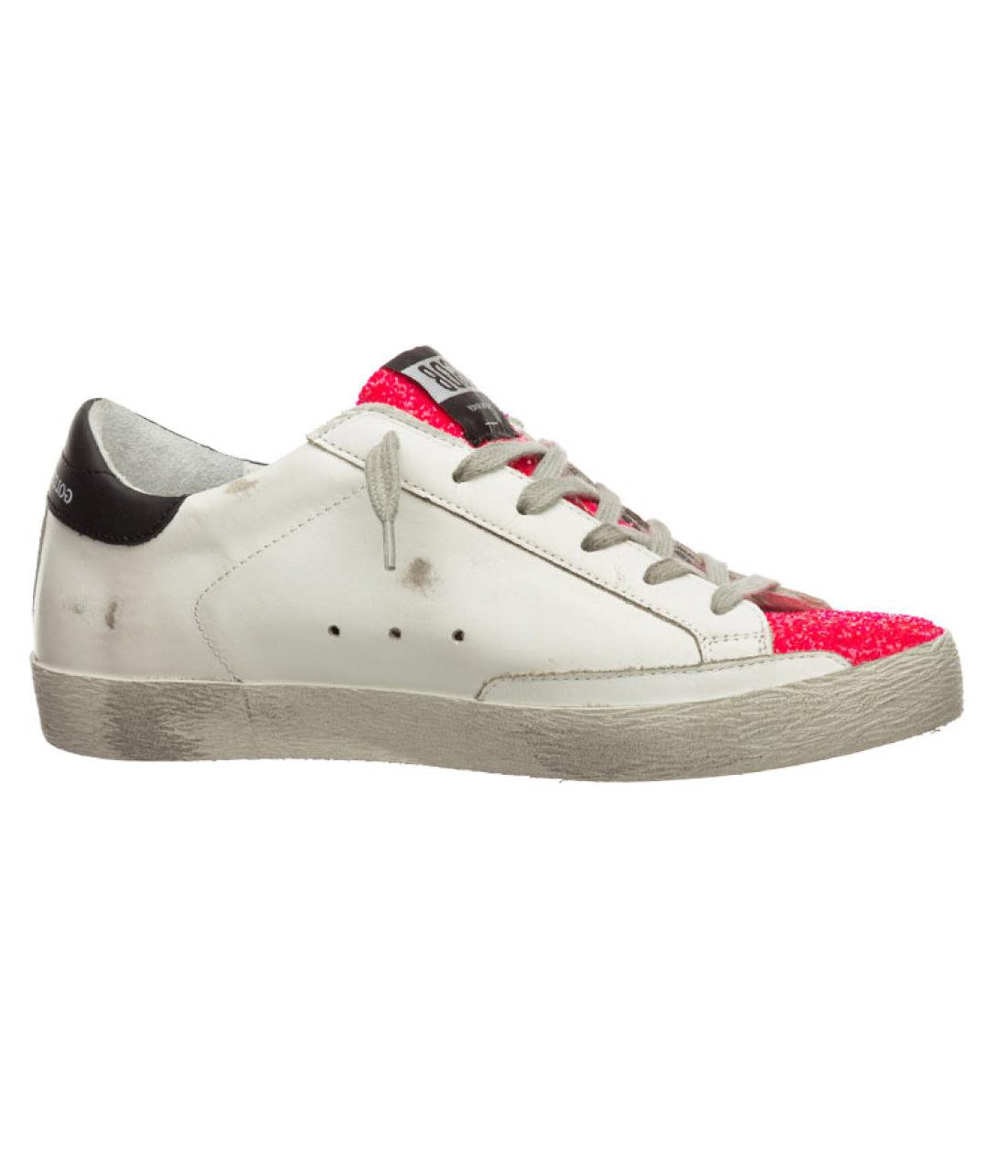GOLDEN GOOSE DELUXE BRAND Белые кожаные кеды, фото 3