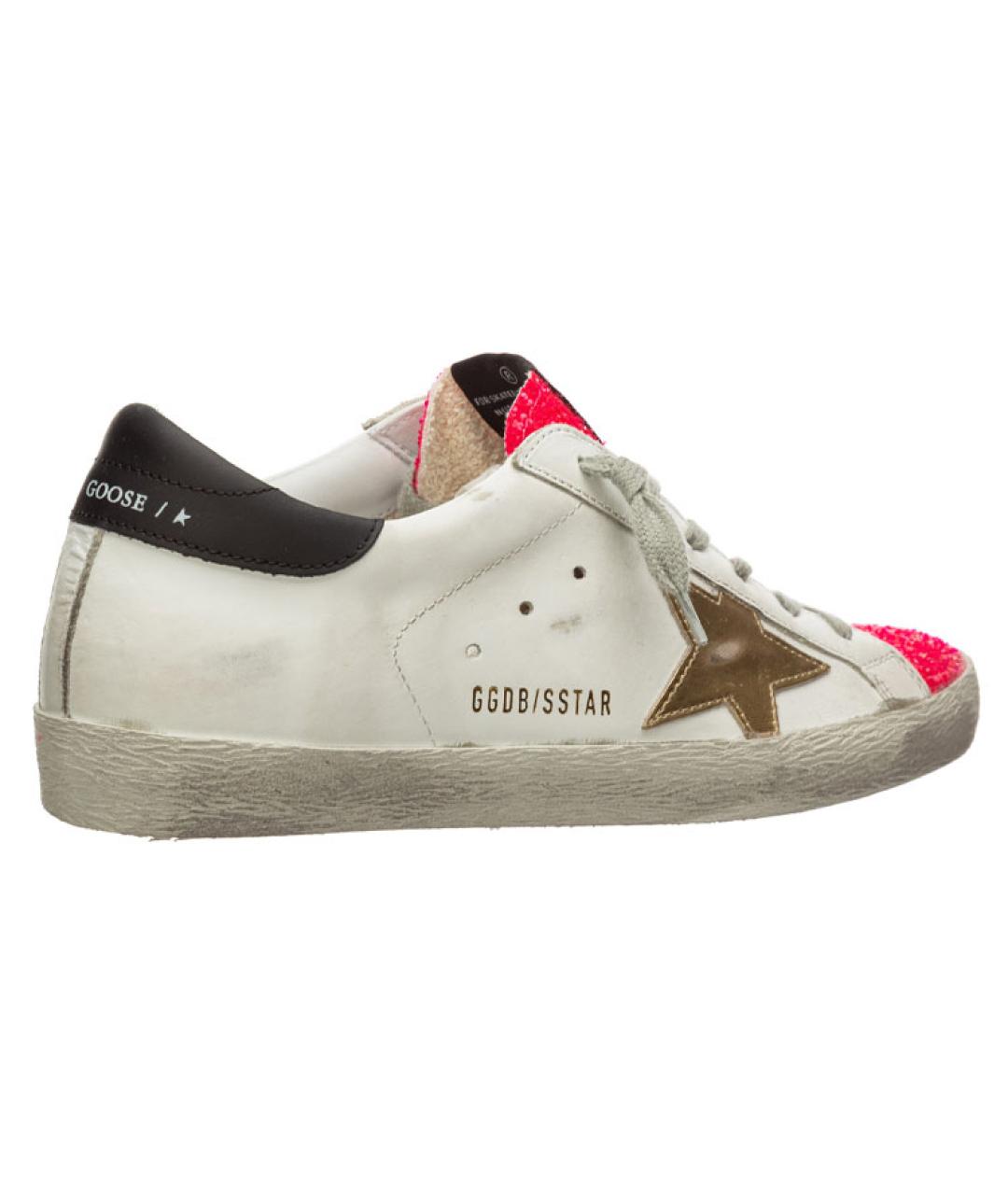 GOLDEN GOOSE DELUXE BRAND Белые кожаные кеды, фото 4