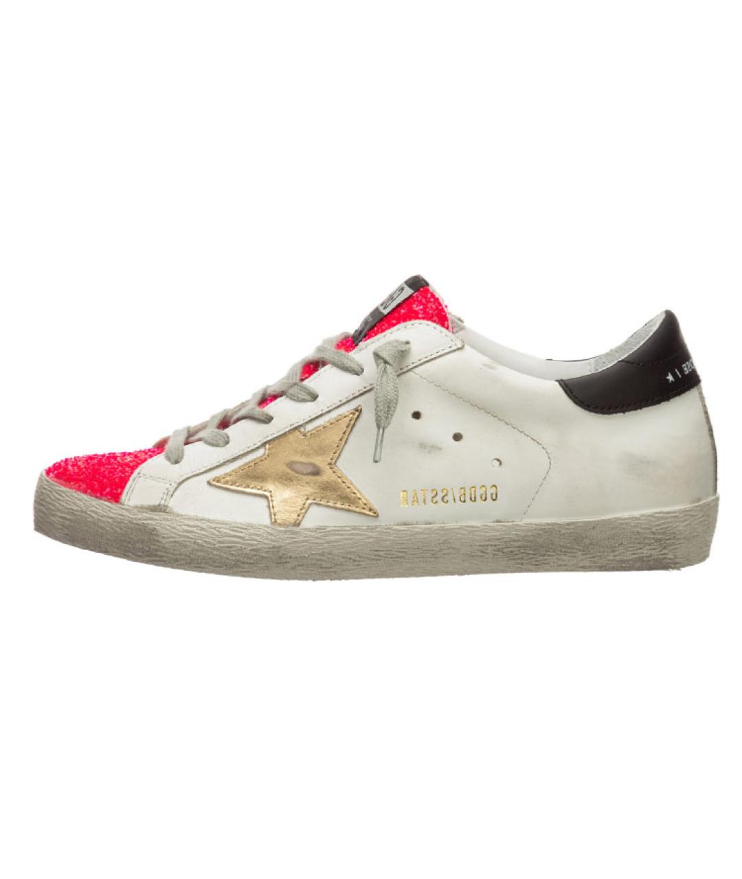 GOLDEN GOOSE DELUXE BRAND Белые кожаные кеды, фото 2