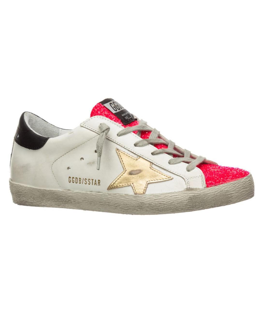 GOLDEN GOOSE DELUXE BRAND Белые кожаные кеды, фото 1