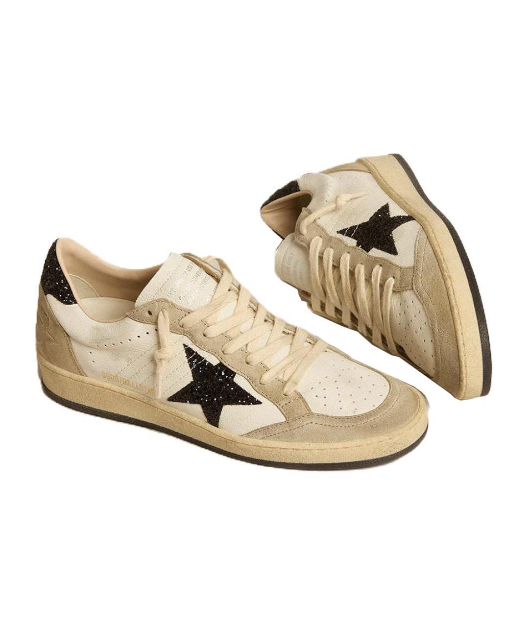 GOLDEN GOOSE DELUXE BRAND Белые замшевые кеды, фото 3