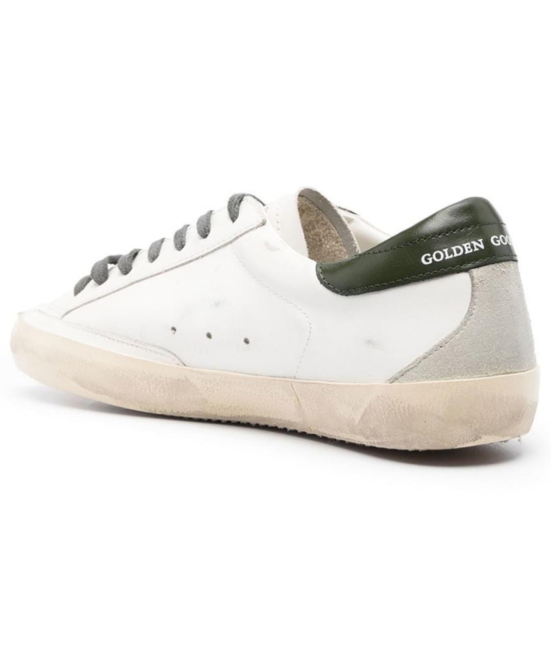 GOLDEN GOOSE DELUXE BRAND Белые кожаные низкие кроссовки / кеды, фото 5