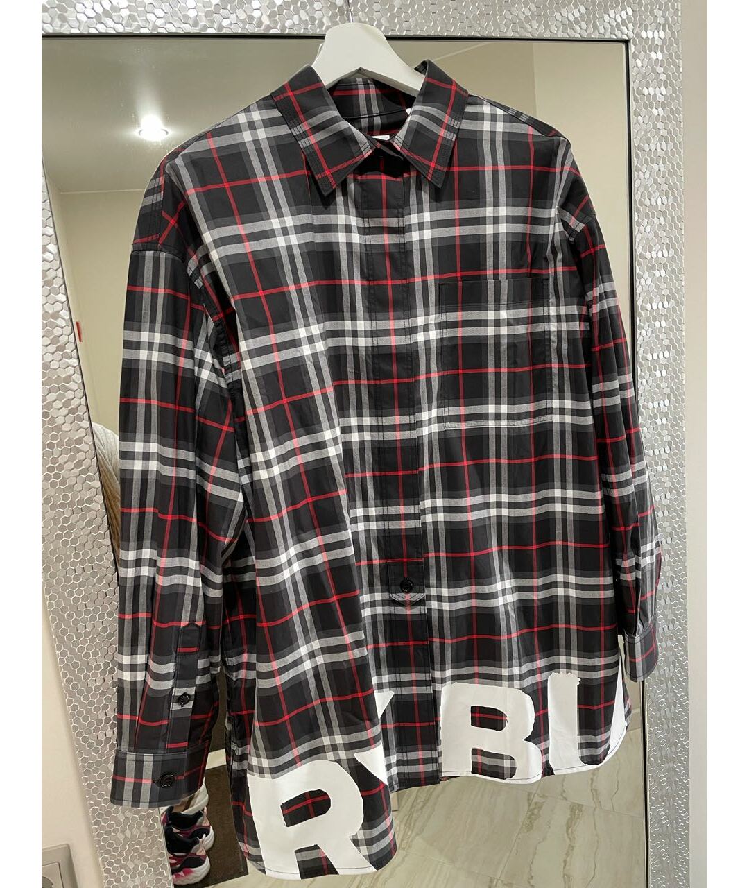 BURBERRY Черная хлопковая рубашка, фото 7