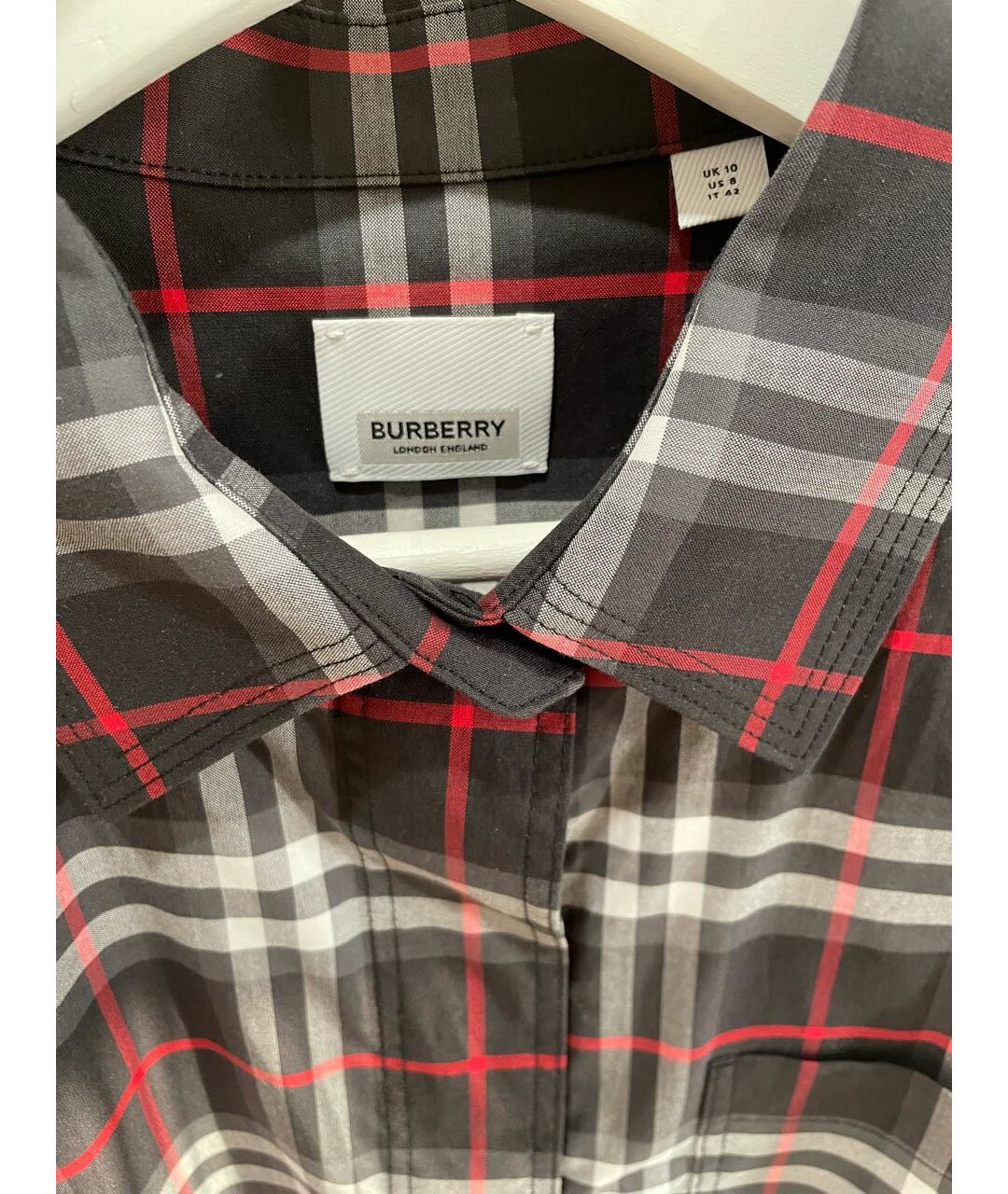 BURBERRY Черная хлопковая рубашка, фото 3
