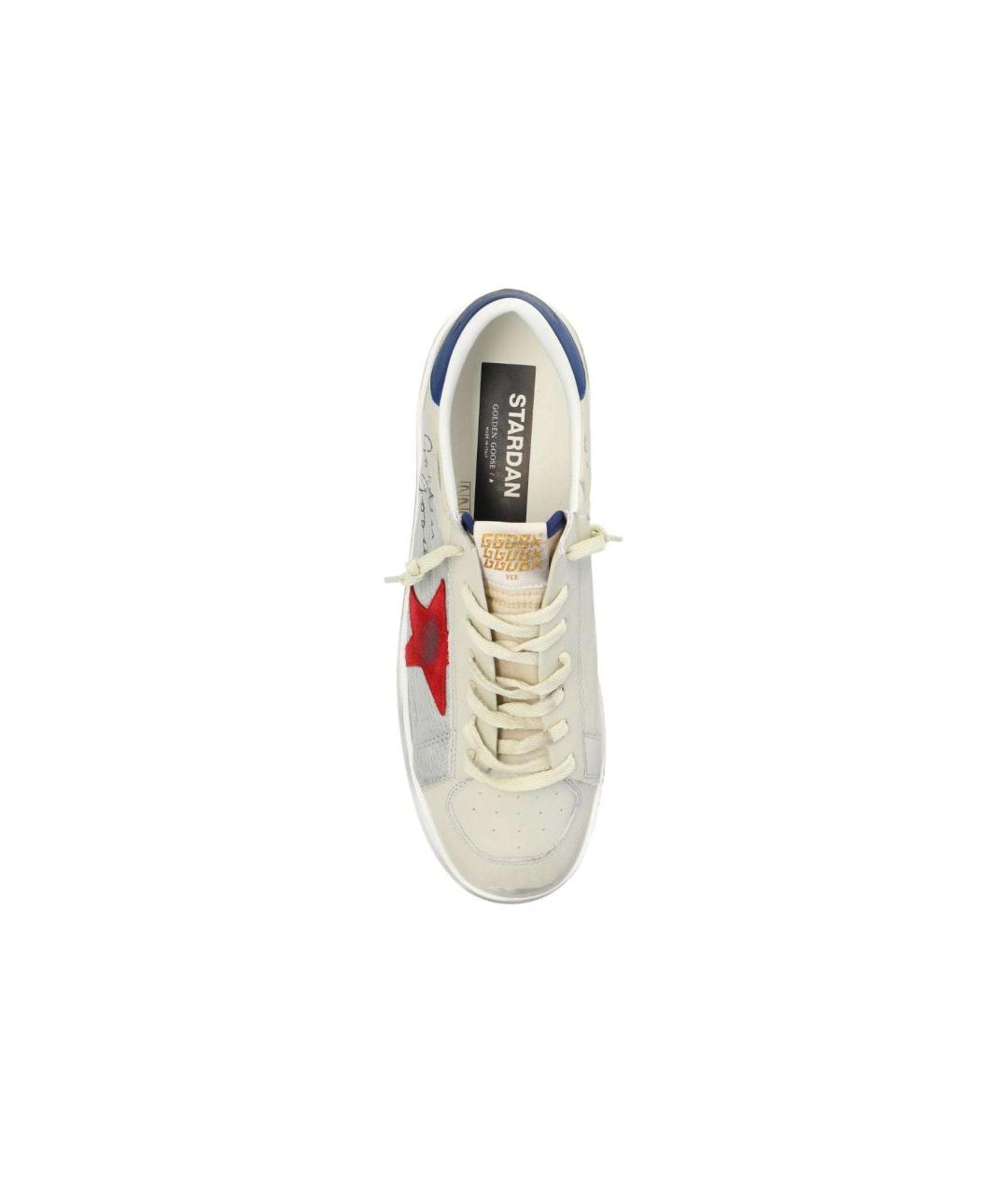 GOLDEN GOOSE DELUXE BRAND Белые кожаные низкие кроссовки / кеды, фото 3