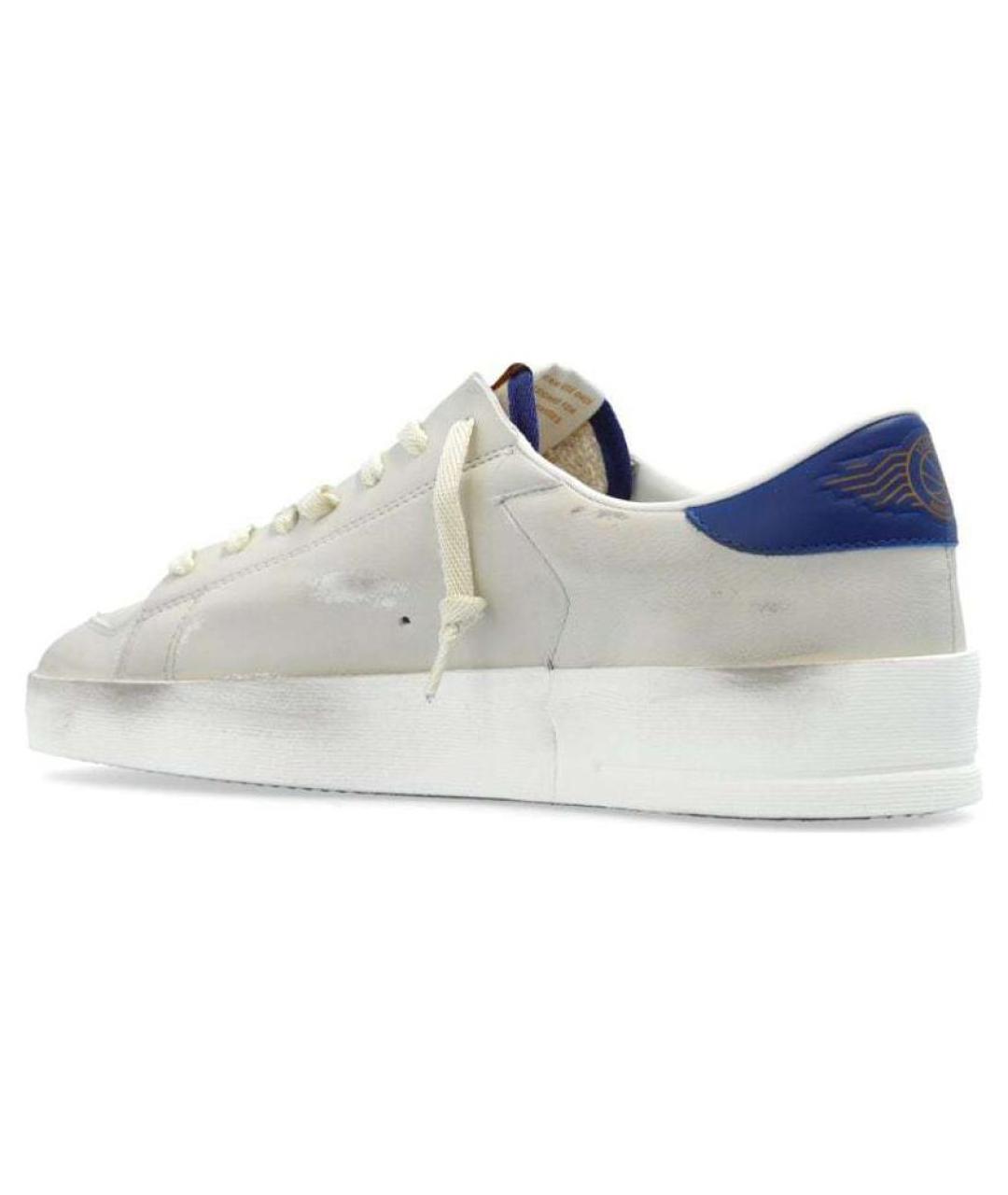 GOLDEN GOOSE DELUXE BRAND Белые кожаные низкие кроссовки / кеды, фото 4