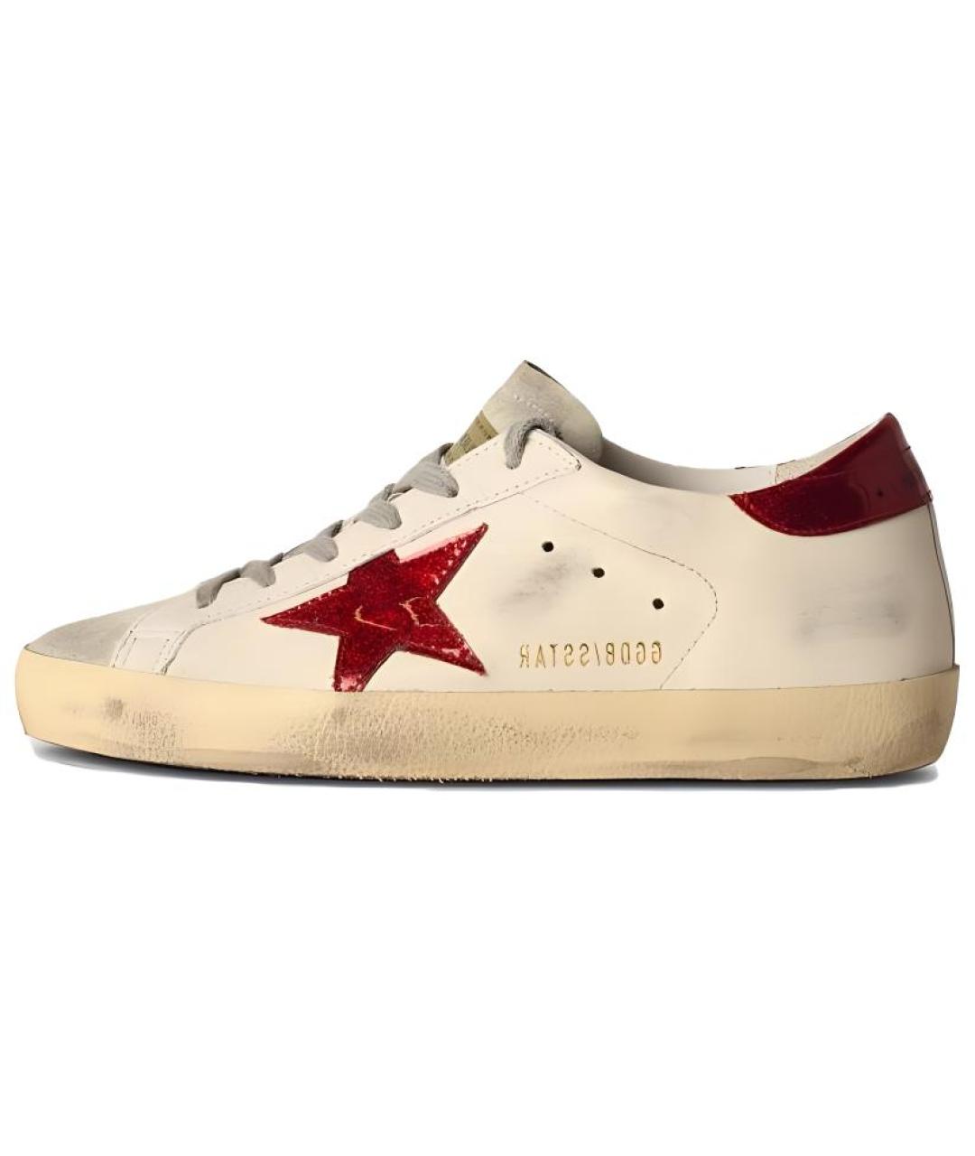 GOLDEN GOOSE DELUXE BRAND Белые кожаные кеды, фото 2
