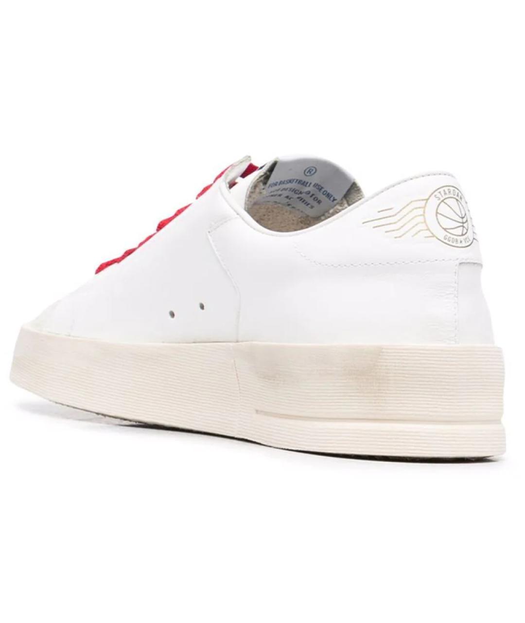 GOLDEN GOOSE DELUXE BRAND Белые кожаные низкие кроссовки / кеды, фото 5