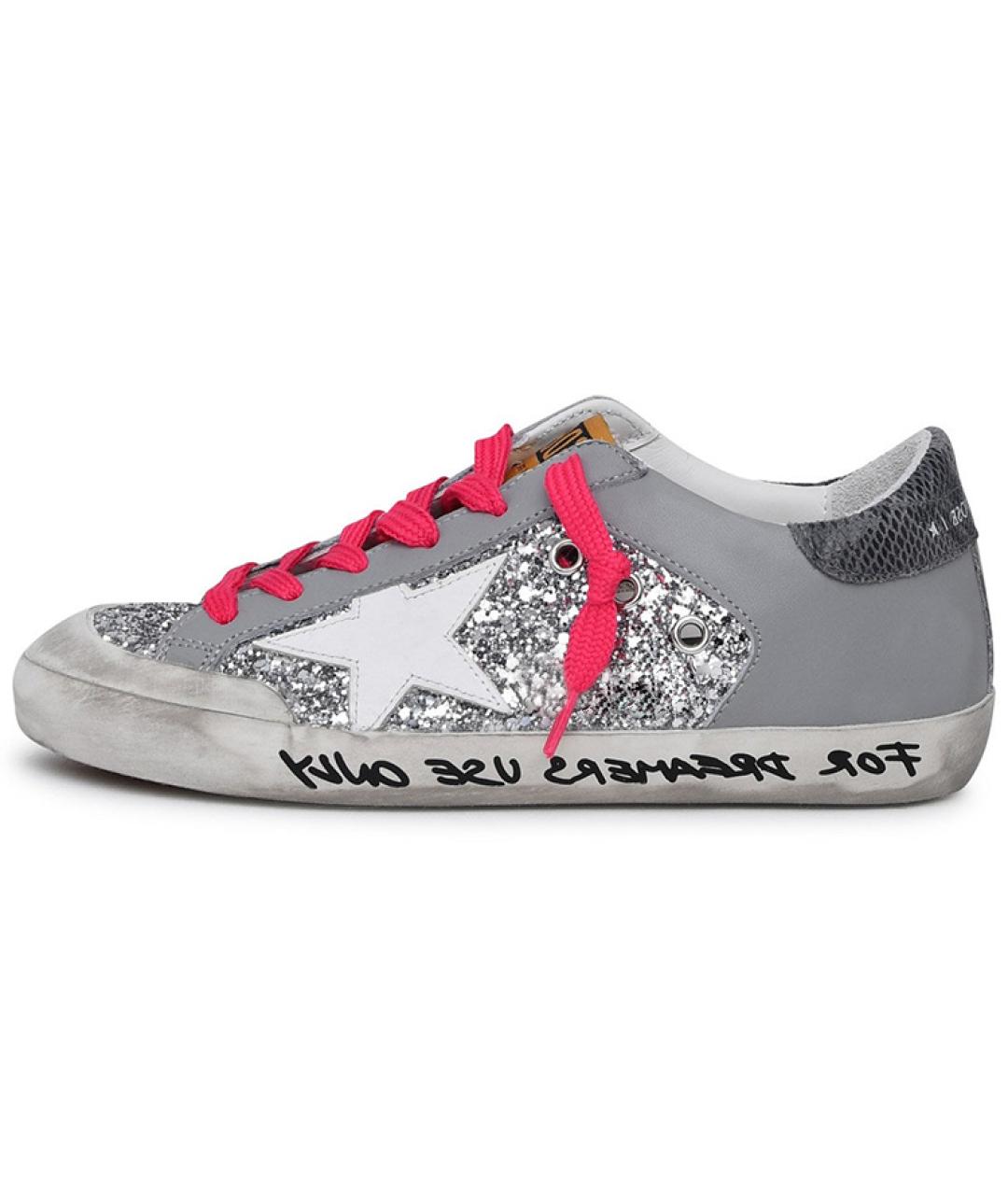 GOLDEN GOOSE DELUXE BRAND Серые кожаные кеды, фото 6