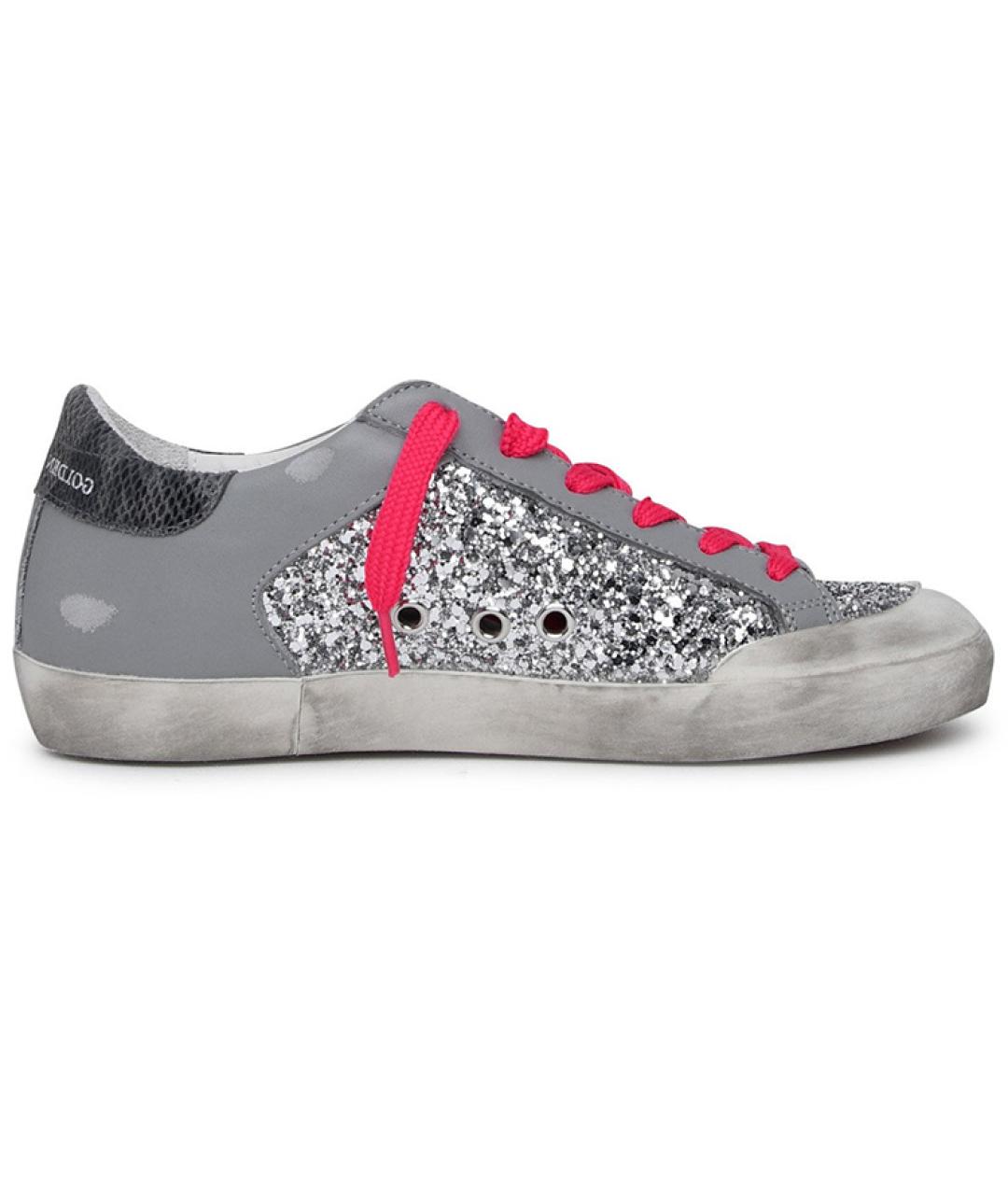 GOLDEN GOOSE DELUXE BRAND Серые кожаные кеды, фото 2