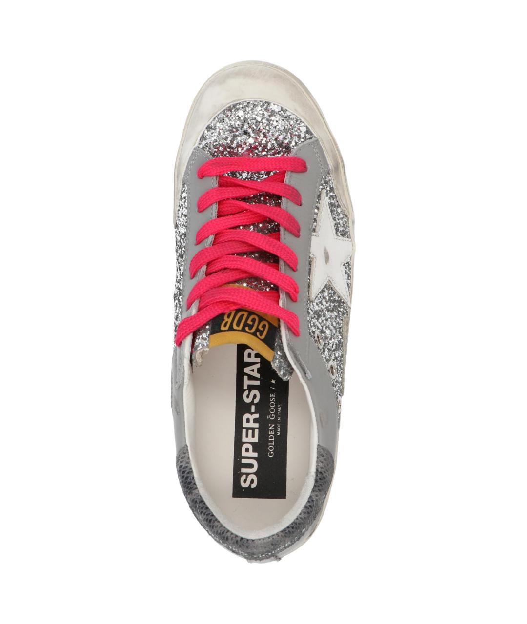 GOLDEN GOOSE DELUXE BRAND Серые кожаные кеды, фото 4