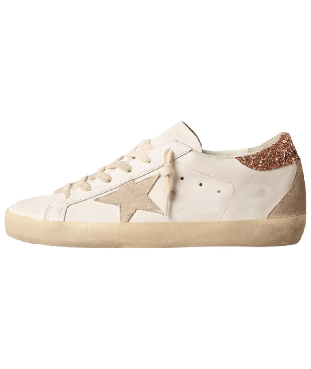 GOLDEN GOOSE DELUXE BRAND Белые кожаные кеды, фото 2