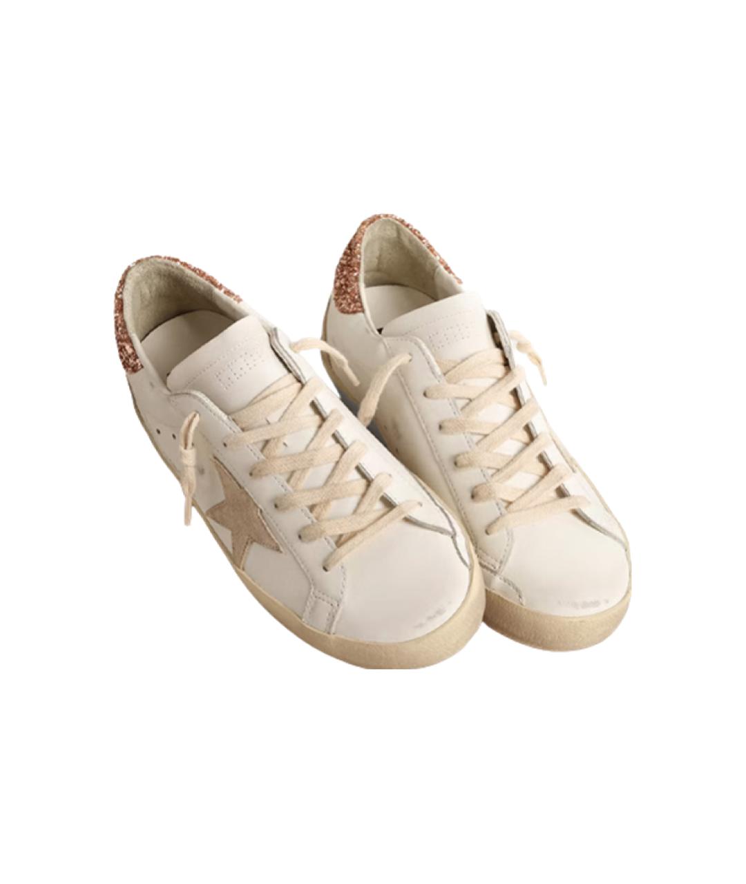 GOLDEN GOOSE DELUXE BRAND Белые кожаные кеды, фото 3