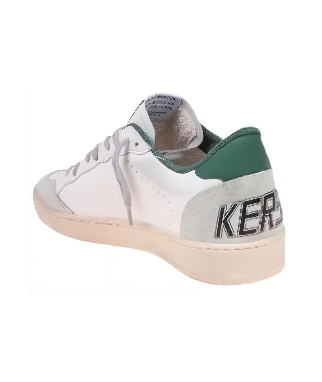 GOLDEN GOOSE DELUXE BRAND Белые кожаные низкие кроссовки / кеды, фото 4