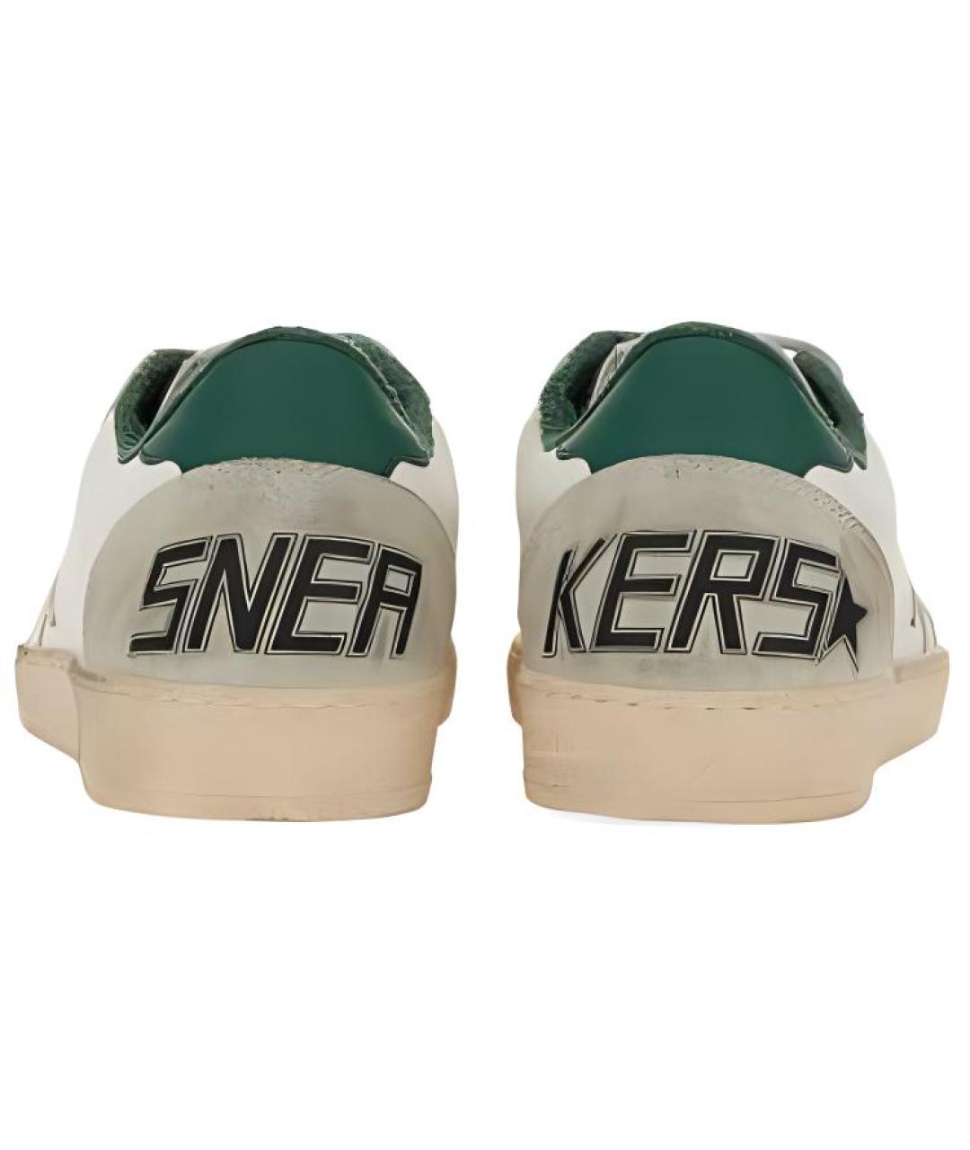 GOLDEN GOOSE DELUXE BRAND Белые кожаные низкие кроссовки / кеды, фото 5