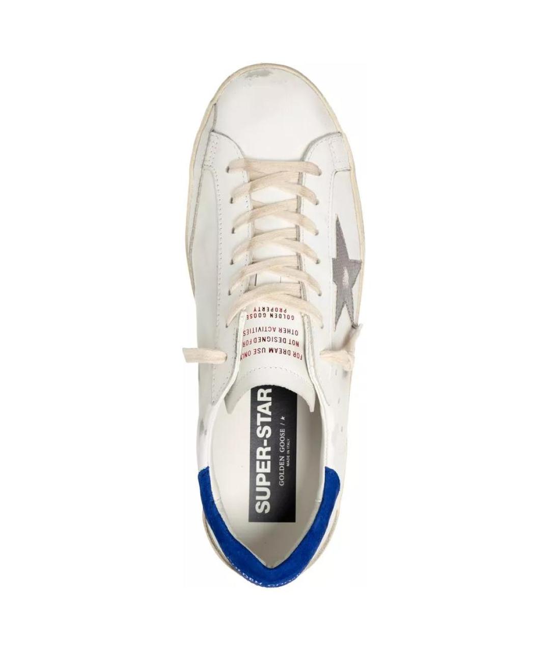 GOLDEN GOOSE DELUXE BRAND Белые кожаные низкие кроссовки / кеды, фото 5
