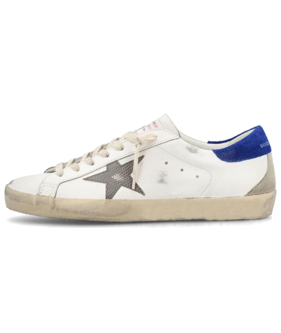 GOLDEN GOOSE DELUXE BRAND Белые кожаные низкие кроссовки / кеды, фото 2