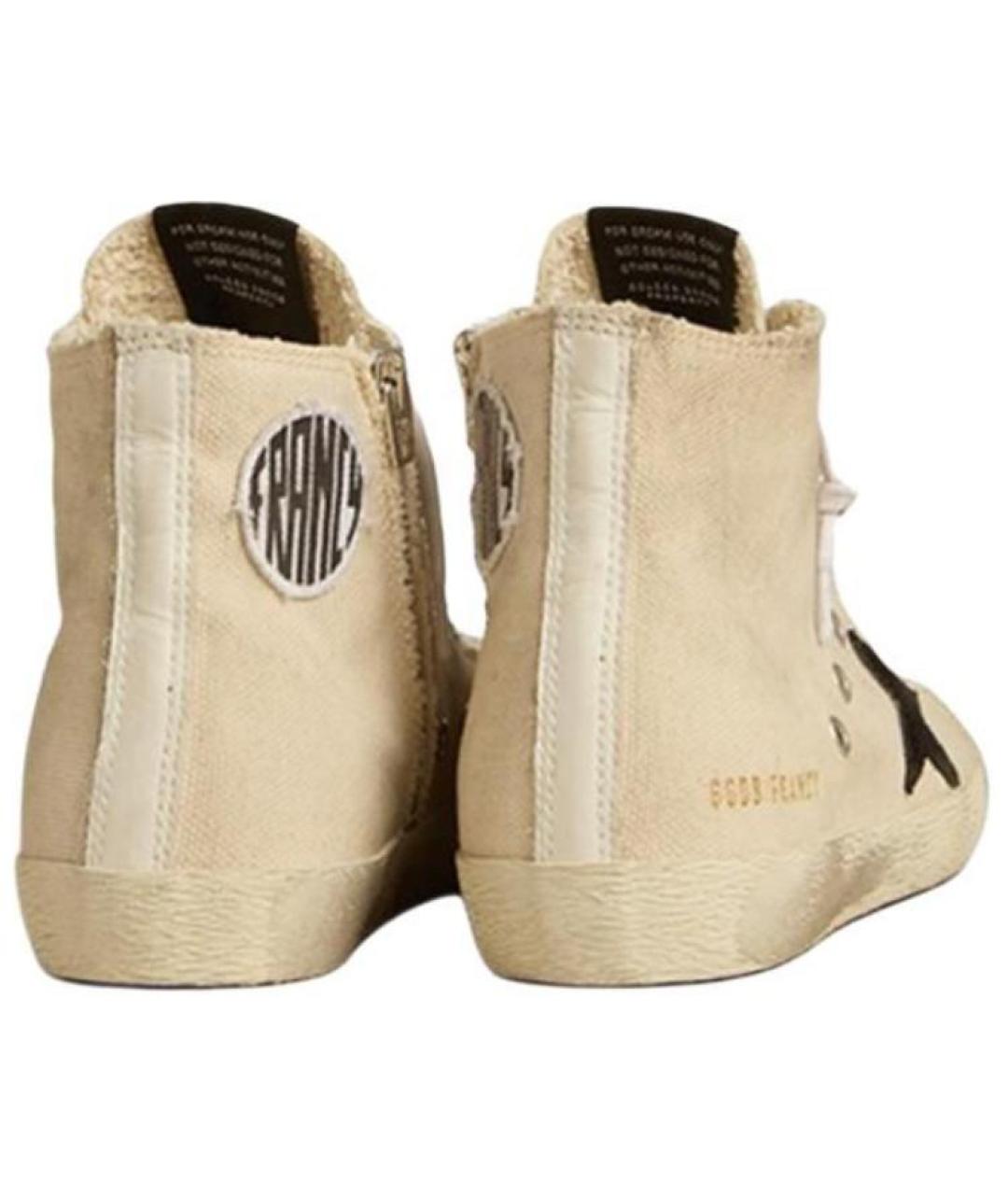 GOLDEN GOOSE DELUXE BRAND Белые текстильные кеды, фото 5