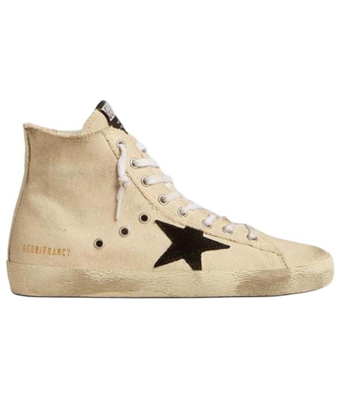 GOLDEN GOOSE DELUXE BRAND Белые текстильные кеды, фото 1