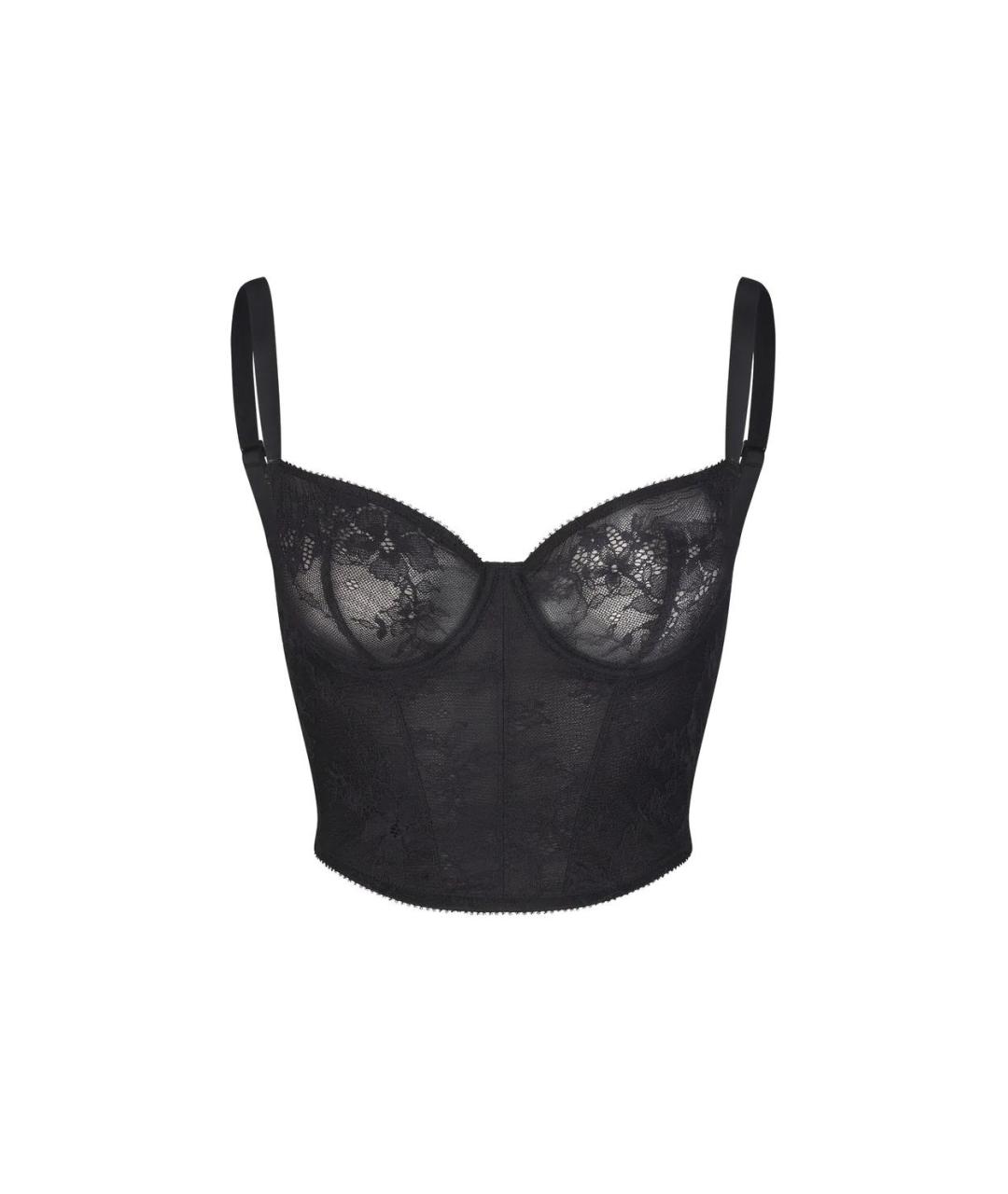 SKIMS Черный корсет, фото 1