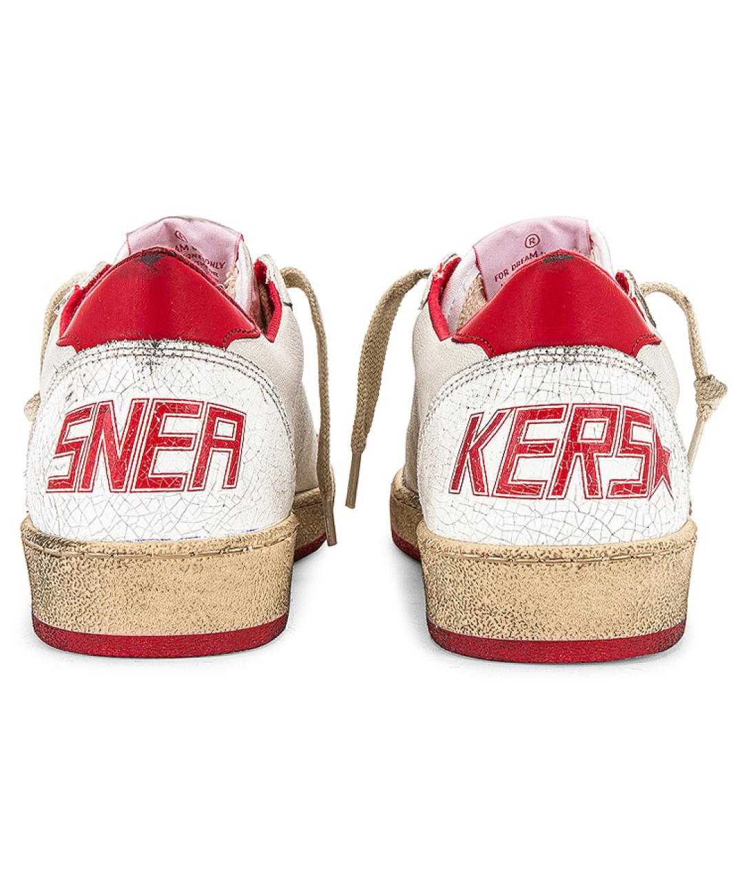 GOLDEN GOOSE DELUXE BRAND Красные кожаные кеды, фото 6
